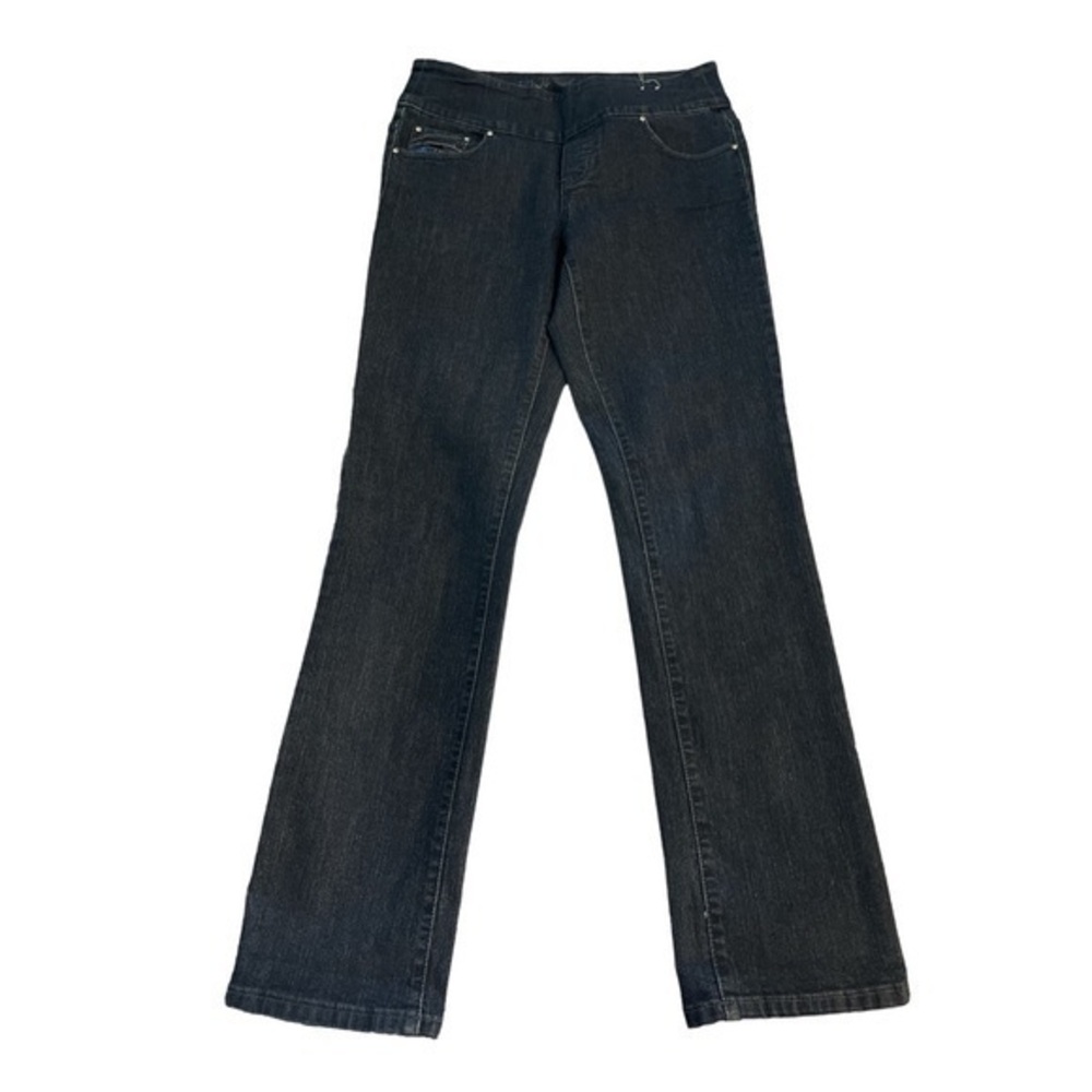 Women's Ethyl Jeans Classic Straight Leg Dark Wash Pull On Jeans Sz 6 EUC #2330